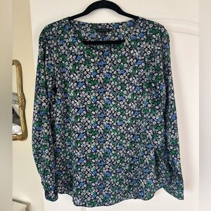 Banana Republic Floral Silky Blouse XS